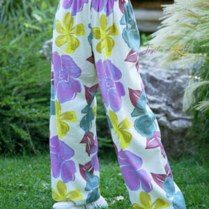 Pantaloni in model floral model